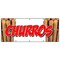 Signmission Churros Banner Heavy Duty 13 Oz Vinyl with Grommets Single Sided B-120 Churros - alternate 1